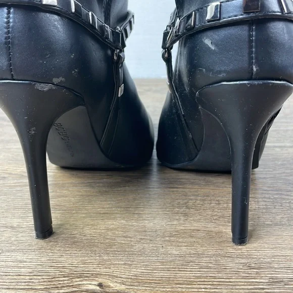 BCBGeneration Women’s Timoh Studded Pointed Toe Black Heeled Booties, size 7.5 - Picture 8 of 13